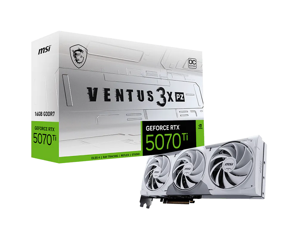 MSI GeForce RTX 5070 Ti 16G VENTUS 3X PZ OC